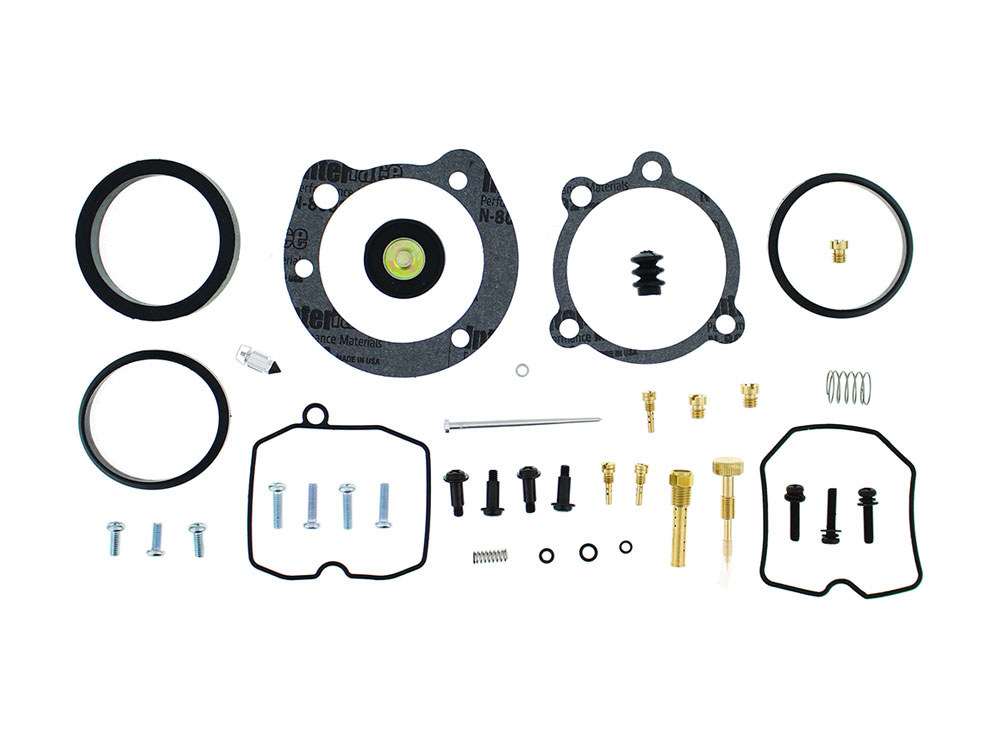 CV Carburetor Rebuild Kit. Fits Big Twin 1990-2006 & Sportster 1988-2006.