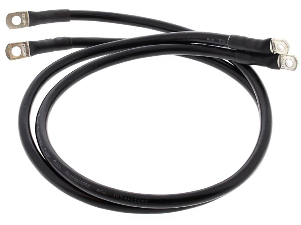 Battery Cable Kit - Black. Fits Touring 1989-1992