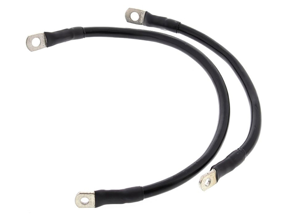 Battery Cable Kit – Black. Fits Sportster 1981-2003.
