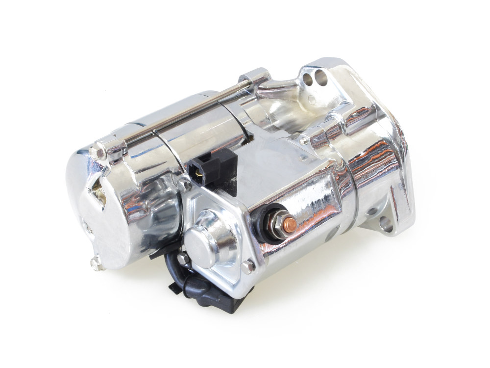 1.4kw Starter Motor - Chrome. Fits Big Twin 1989-2006