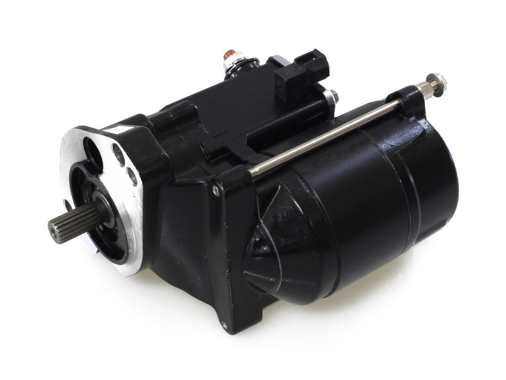 1.7kw Starter Motor - Black. Fits Big Twin 1989-2006