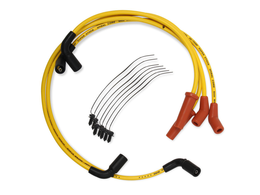 Spark Plug Wire Set – Yellow. Fits Touring 2017up.