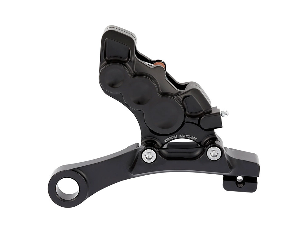 Right Hand Rear 6 Piston Caliper & Mounting Bracket - Black. Fits Touring 2008up