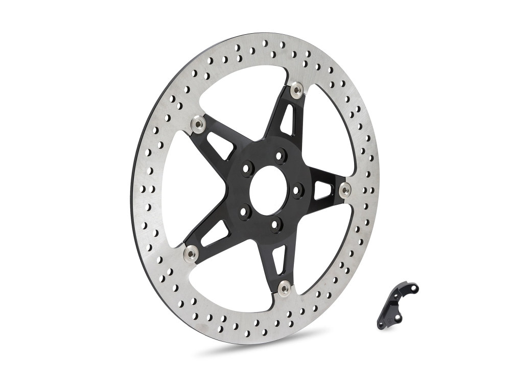 14in. Left Hand Front Big Brake Disc Rotor. Fits FXDR 2019up, Touring 2008-2013 & 2018up ‘Special’ Models with Hub Mounted Disc