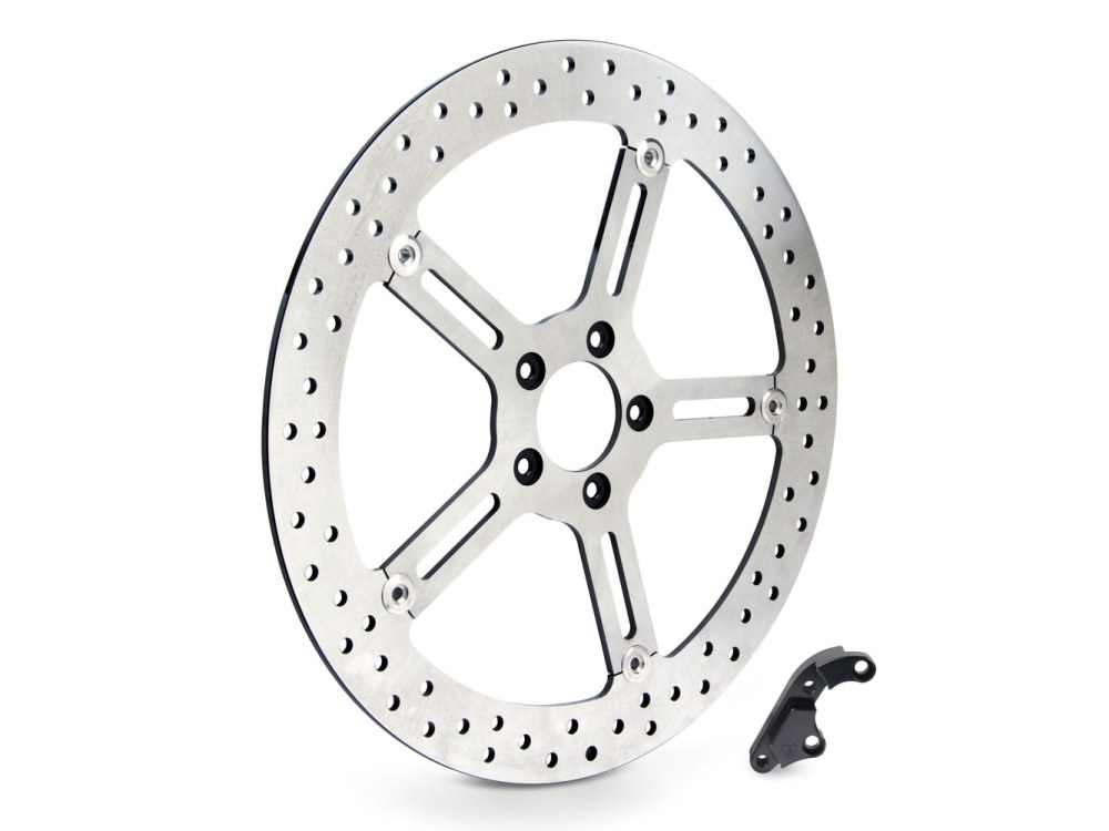 15in. Left Hand Front Big Brake Disc Rotor. Fits Softail 2000-2014 & Dyna 2000-2005