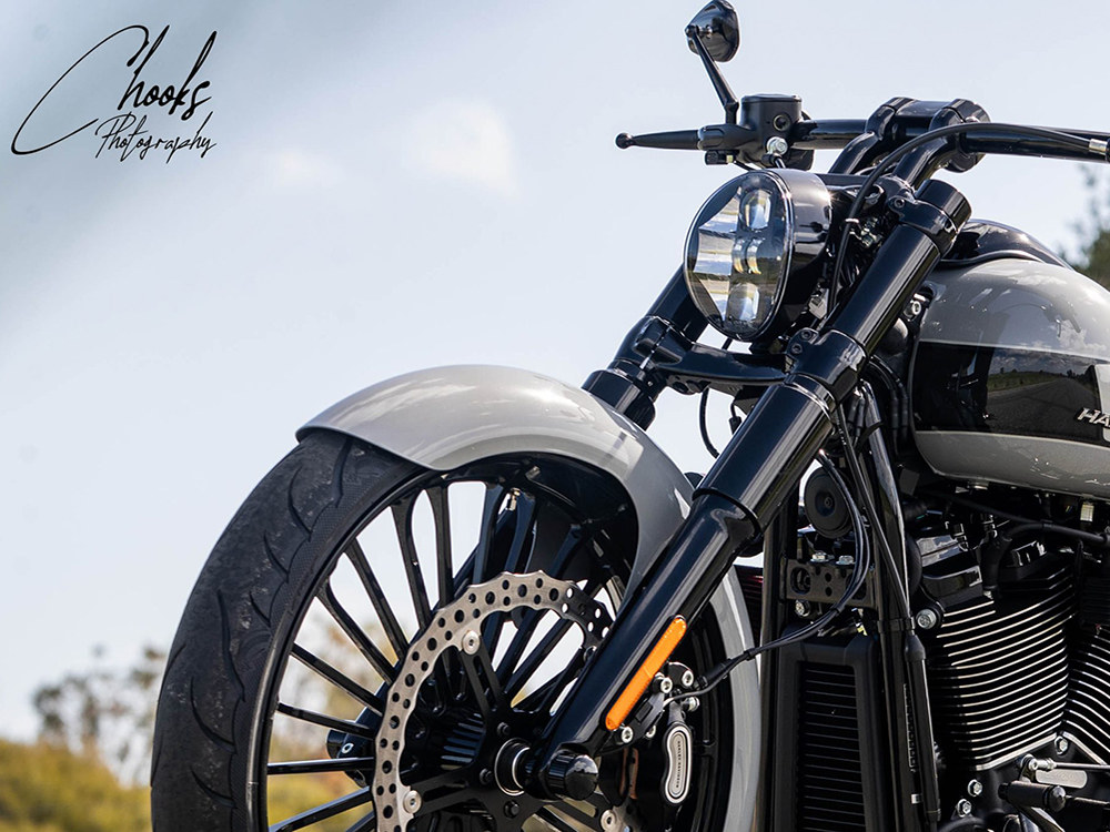 15in. Left Hand Front Jagged Big Brake Disc Rotor. Fits Softail Street Bob, Breakout & Low Rider 2018up & Standard 2020up.