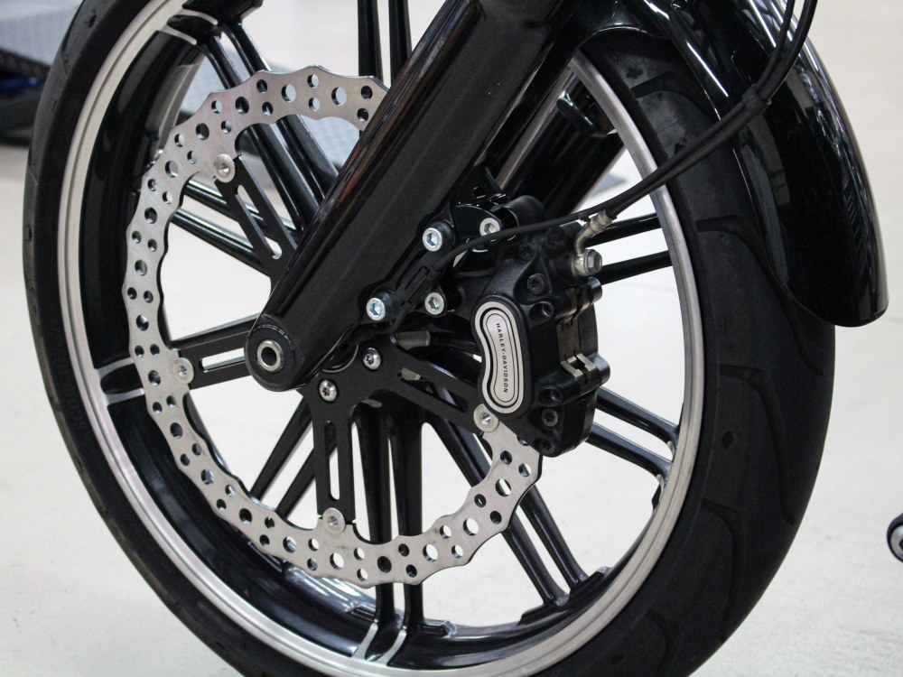 15in. Left Hand Front Jagged Big Brake Disc Rotor. Fits Softail Street Bob, Breakout & Low Rider 2018up & Standard 2020up.