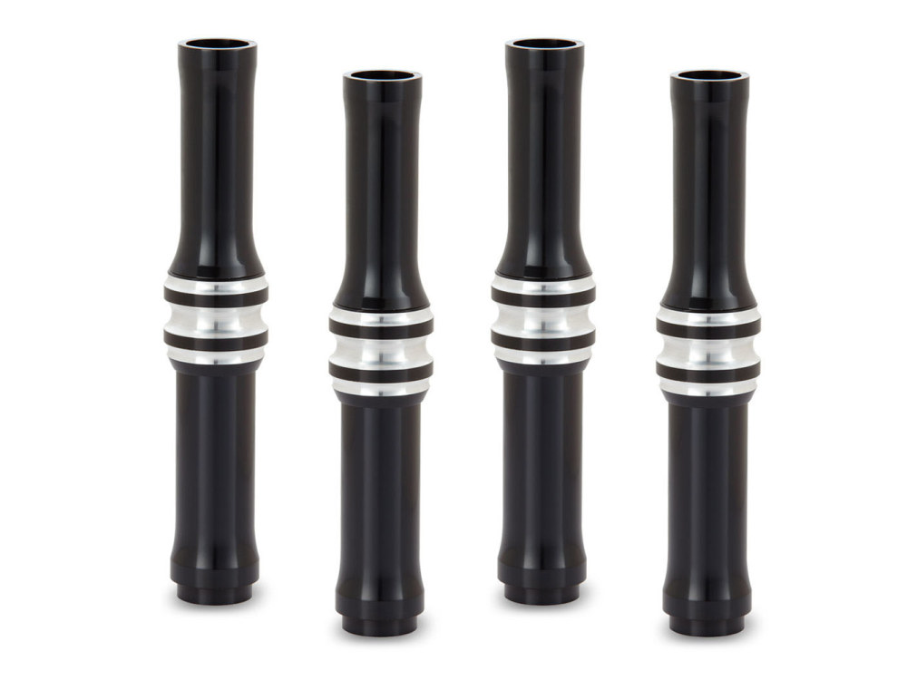 10-Gauge Push Rod Covers – Black. Fits Twin Cam 1999-2017.