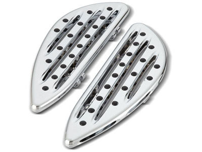 Deep Cut Front Floorboards – Chrome. Fits Touring 1982up & FL Softail 1986-2017.