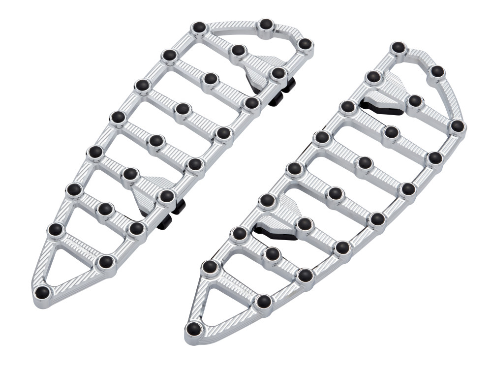 MX Front Floorboards  – Chrome. Fits Touring 1982up & FL Softail 1986-2017.