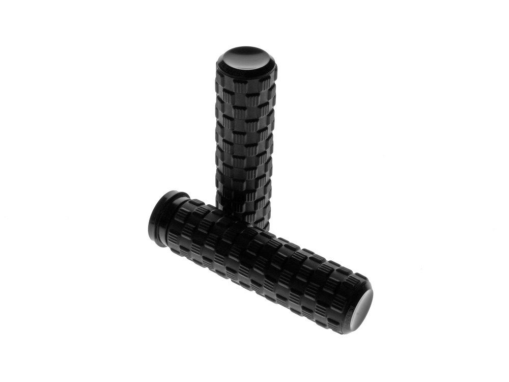 Air Trax Handgrips - Black. Fits Big Twin 2008-2024 with Throttle-by-Wire