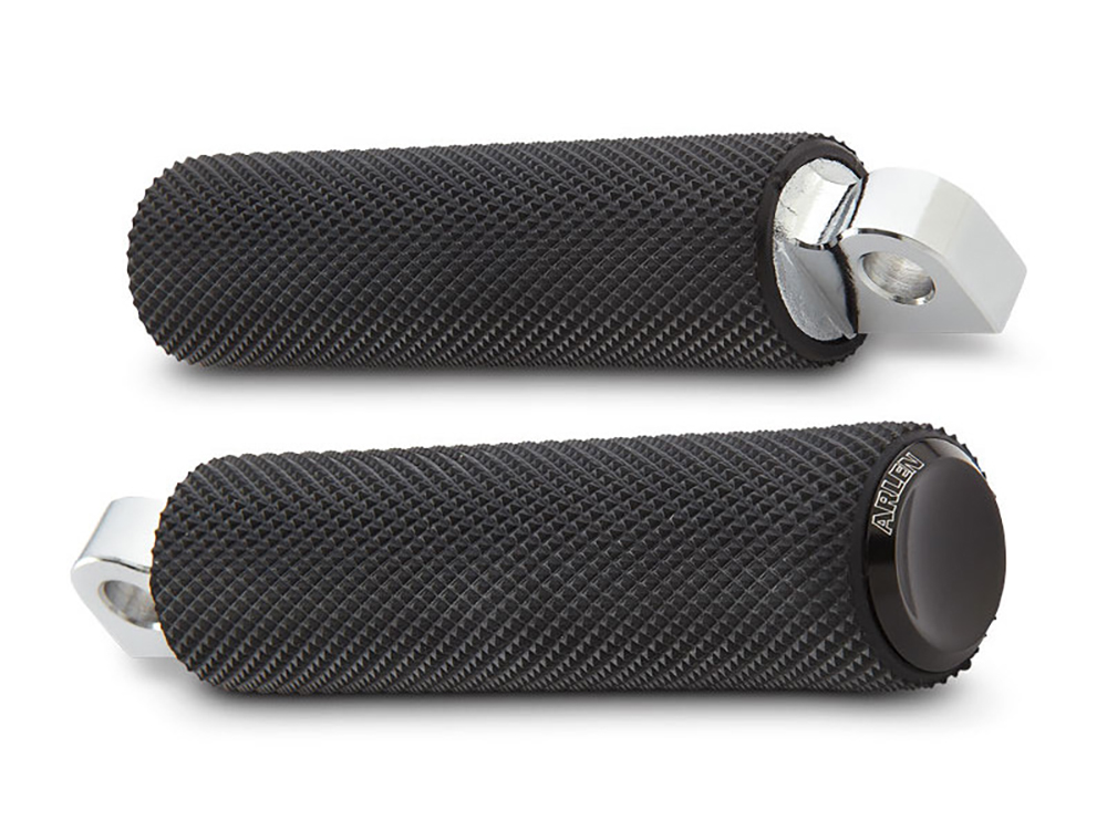 Knurled Fusion Footpegs - Black.