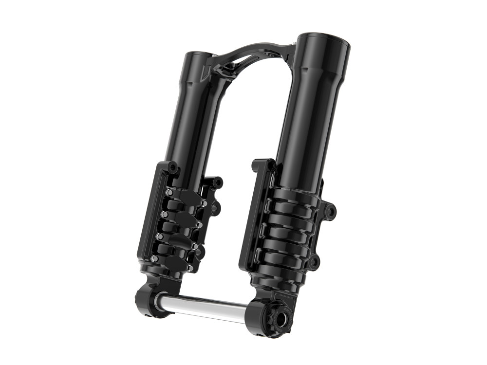 Method No Flex Fork Legs - Black. Fits Touring 2014up with Dual Disc Rotors.