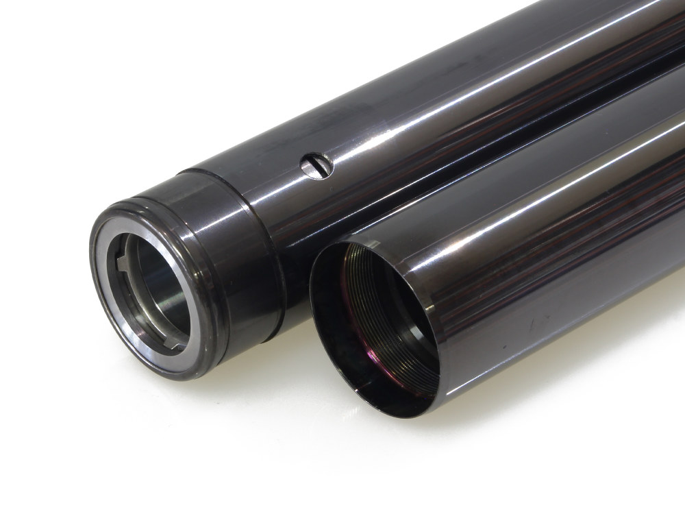 Fork Tubes - Black. Stock Length. Fits Softail 2018up.