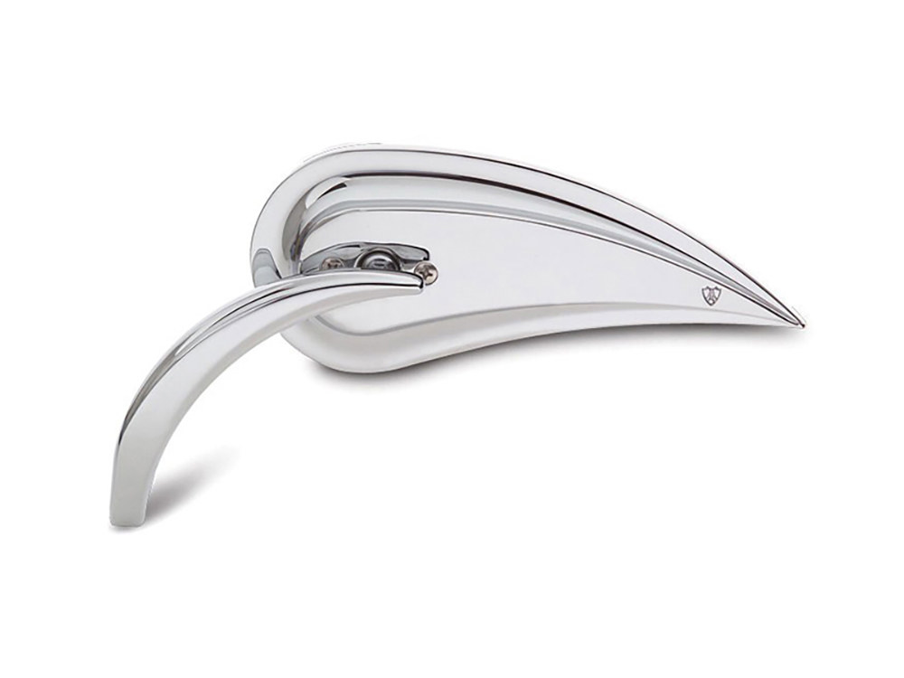 Rad III Teardrop Mirror with Die-Cast Stem - Chrome. Fits Right.