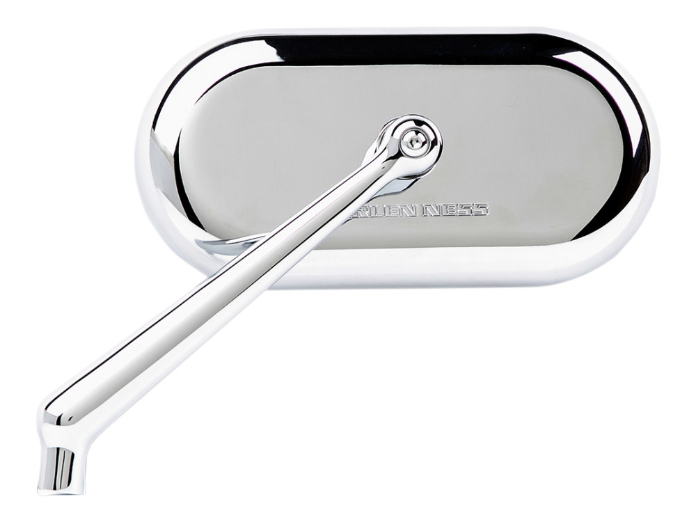 Forged Oval Mirror - Chrome. Fits Left.