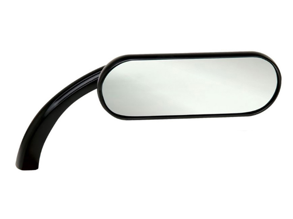 Mini Oval Mirror - Black. Fits Right.