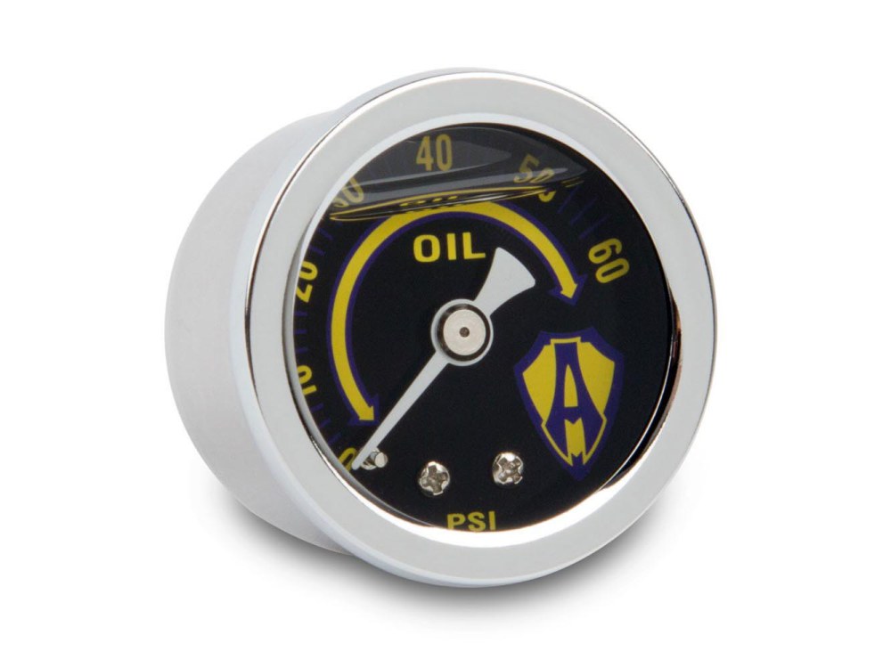 Replacement Oil Pressure Gauge. 1-1/2in. – Chrome.