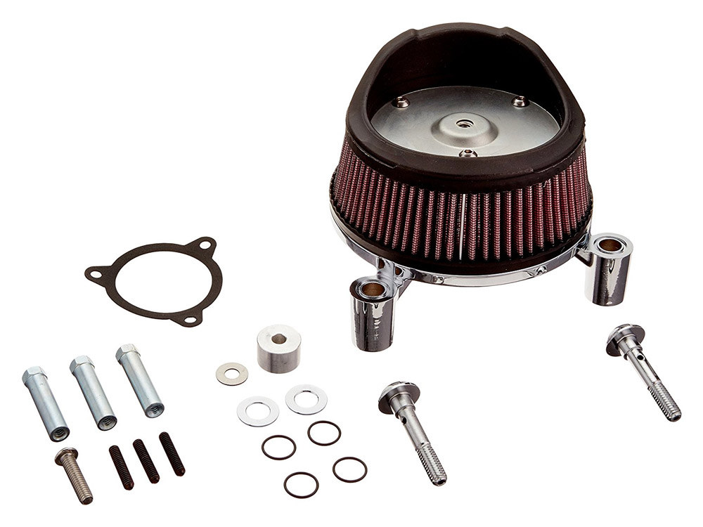 Stage 1 Big Sucker Air Cleaner Kit - Chrome. Fits Touring 2014-2016 with Throttle-by-Wire.