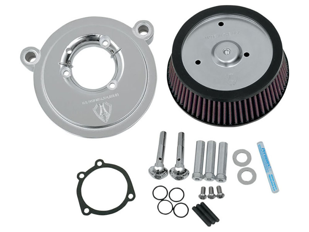 Stage 1 Big Sucker Air Cleaner Kit – Chrome. Fits Softail 2000-2014, Dyna 1999-2017 & Touring 2002-2007.
