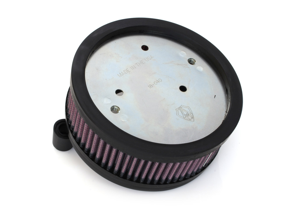 Stage 1 Big Sucker Air Cleaner Kit – Black. Fits Sportster 1988-2021 with EFI or CV Carburettor. Re-Uses Stock Oval 2 Bolt Cover.