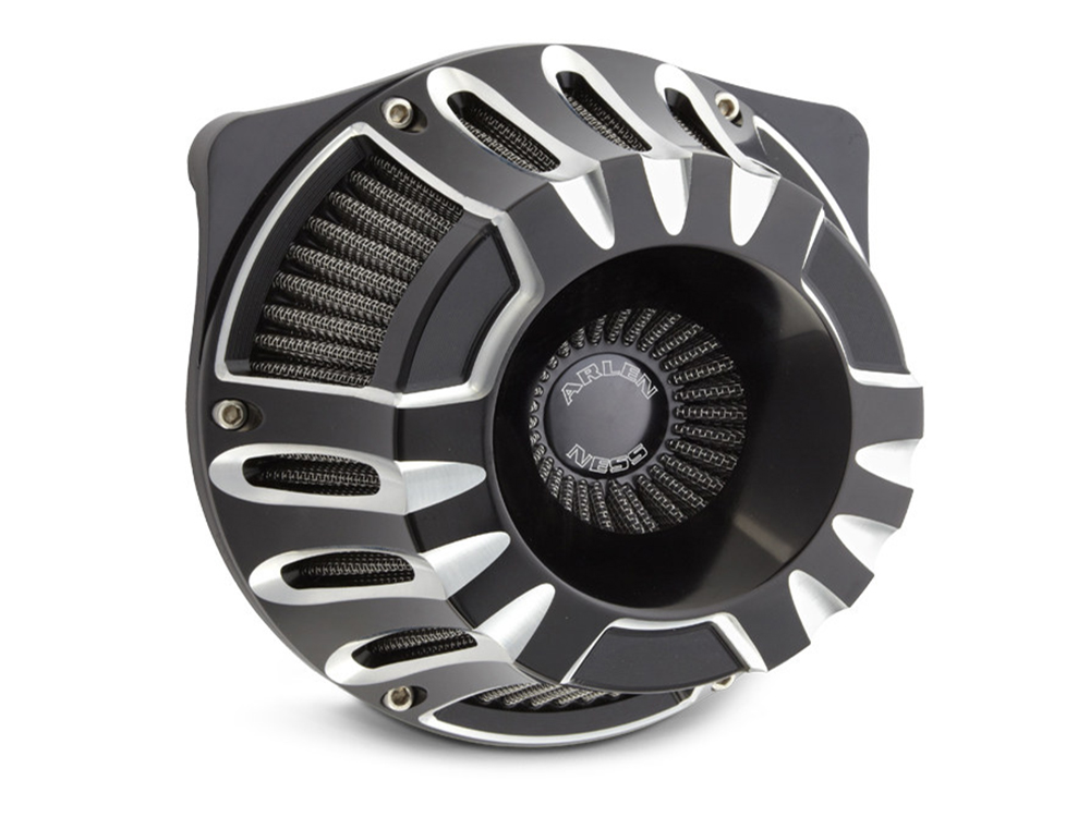 Deep Cut Air Cleaner Kit - Black. Fits Touring 2017-2024 & Softail 2018-2024