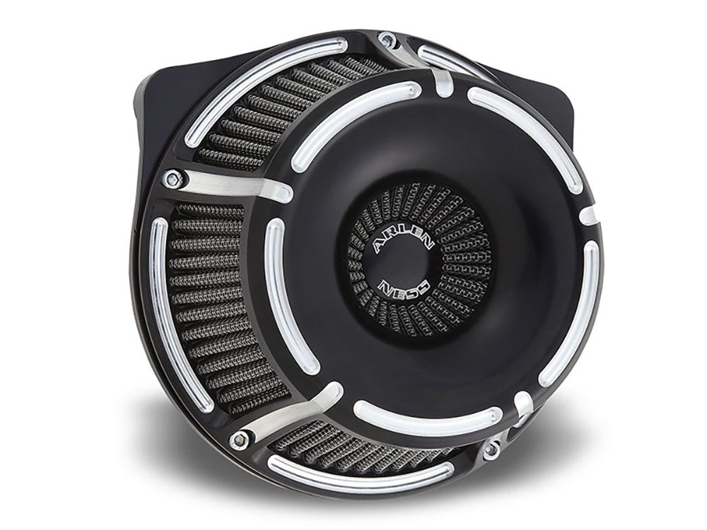 Slot Track Air Cleaner Kit - Black. Fits Sportster 1988-2021.