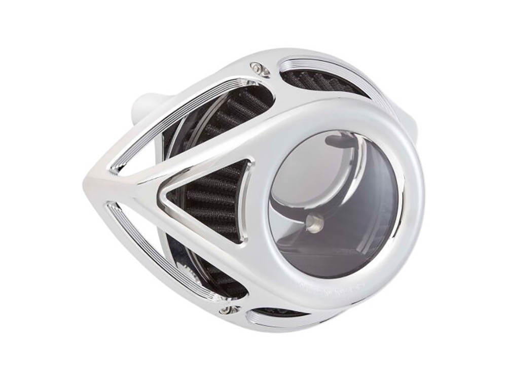 Tear Sucker Clear Air Cleaner Kit - Chrome. Fits Touring 2017-2024 & Softail 2018-2024