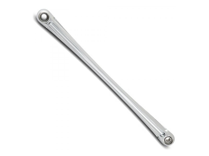 Round Deep Cut Shift Rod – Chrome. Fits Softail & Touring 1986up.