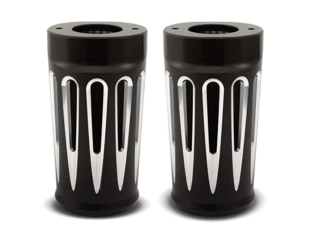 Deep Cut Fork Boots - Black. Fits Touring 2014up.