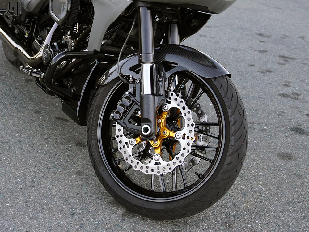 Arlen Ness Pro Sport Front Fender – Carbon Fibre. Fits Most Touring 2014-2024 with 19in. Front Wheel.