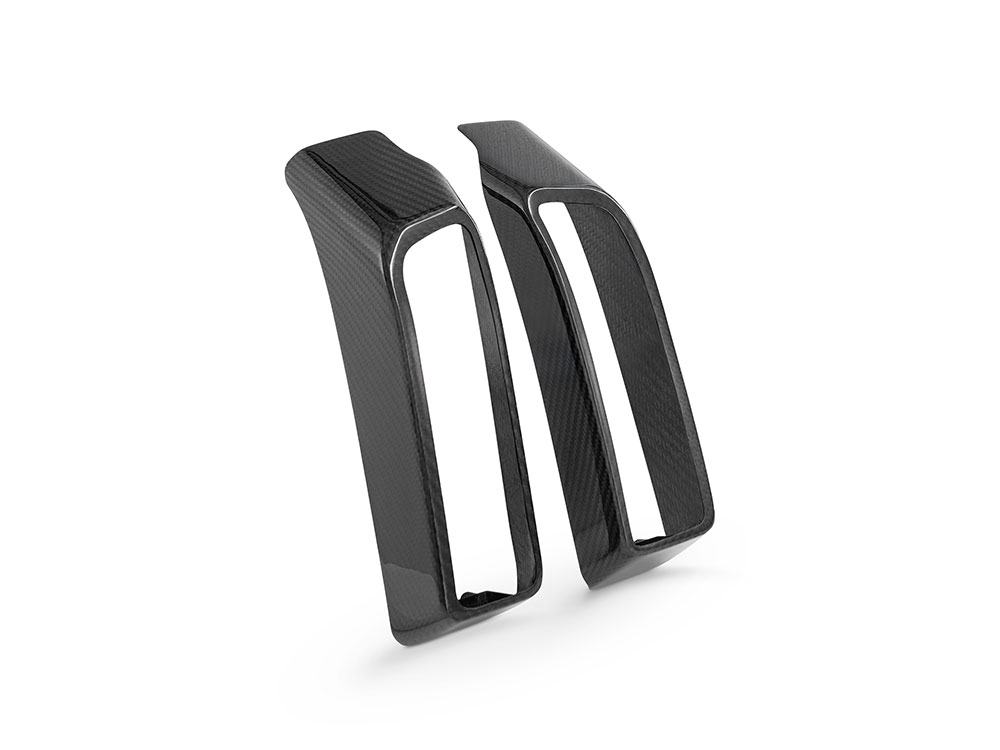 Carbon Rear Light Pods - Gloss Finish. Fits CVO Touring 2023up, Street Glide & Road Glide 2024up, Touring 2025up