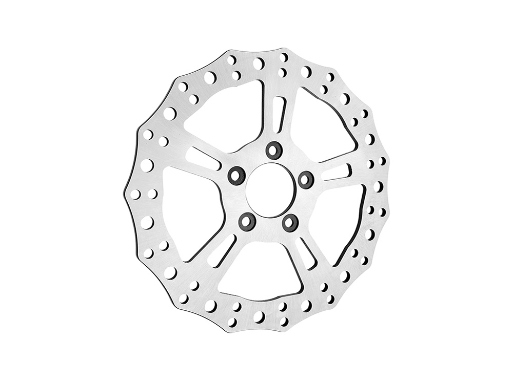 Arlen Ness 11.8in. Rear Jagged Stainless Steel Disc Rotor. Fits Touring 2008up