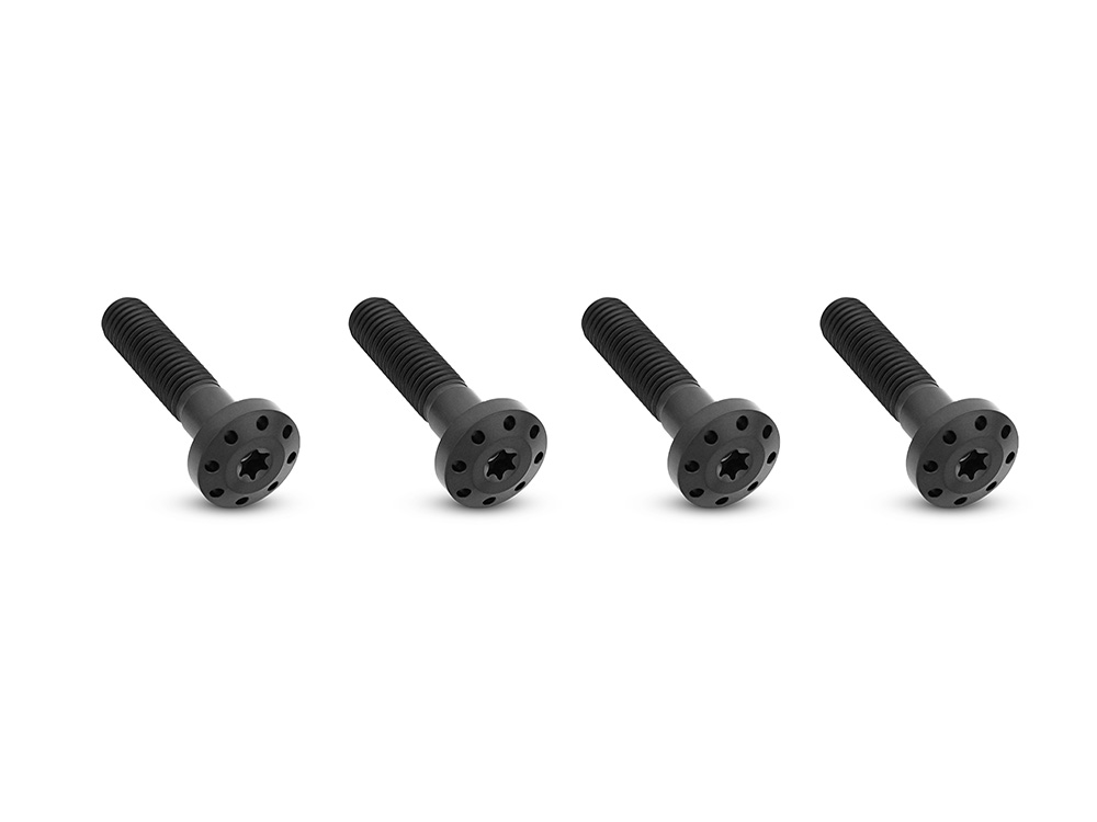 Arlen Ness Titanium Holeshot Shock Absorber Bolt Kit - Black. Fits Touring 1999up