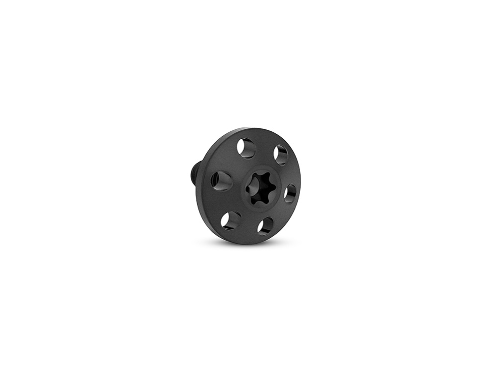 Arlen Ness Titanium Holeshot 1/4in.-20 Seat Mount Screw - Black. Fits H-D 1996up