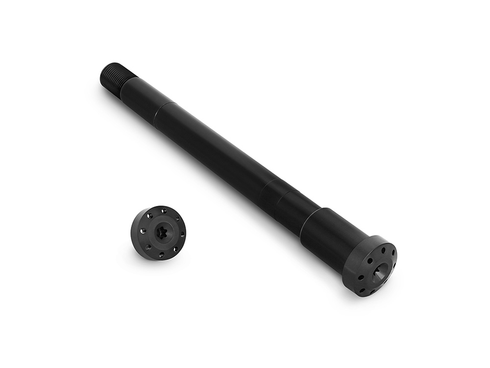 Arlen Ness Holeshot Front Axle Kit - Black. Fits Touring 2024up