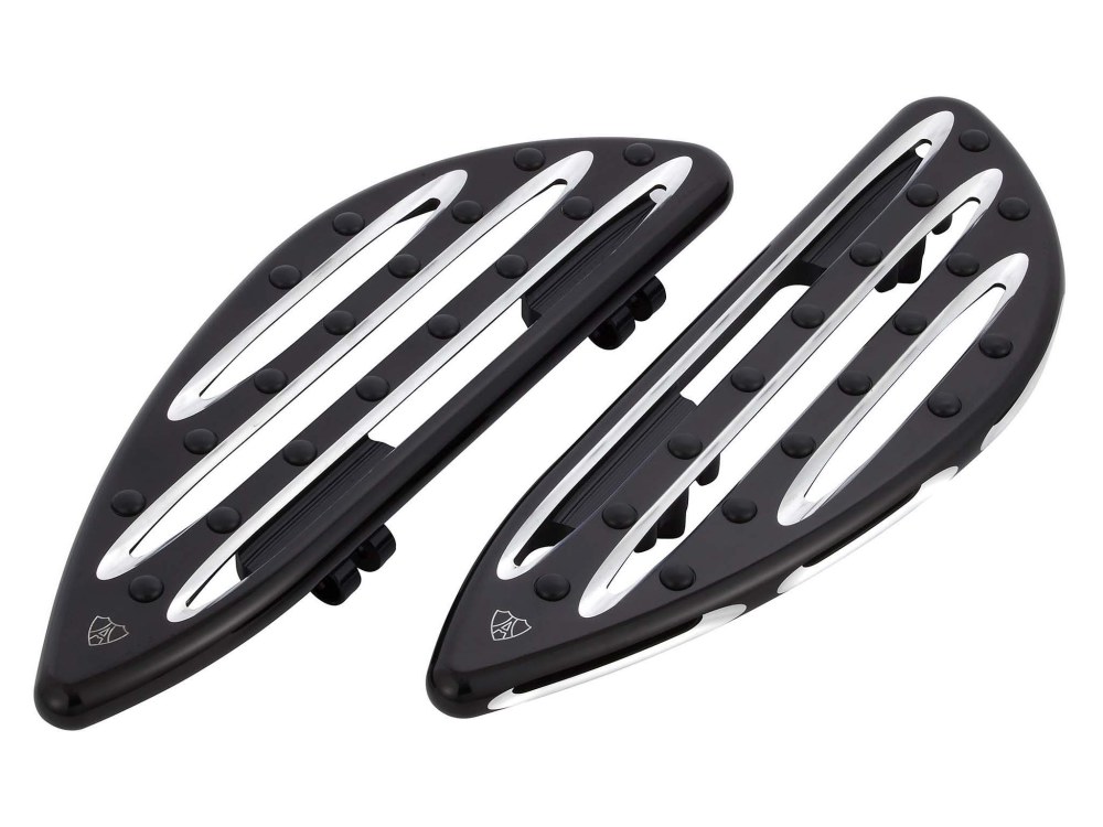 Deep Cut Front FloorBoards – Black. Fits FL Softail 2018up.