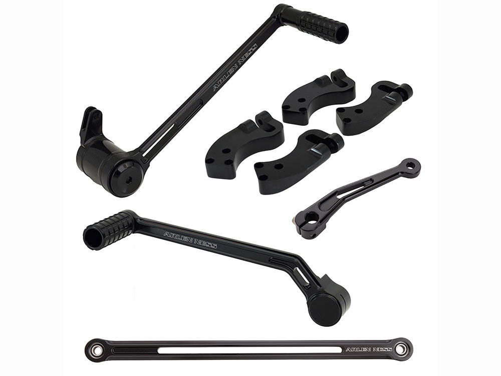 +3in. Extended Reach Foot Control Kit – Black. Fits Touring Models 2008 up.