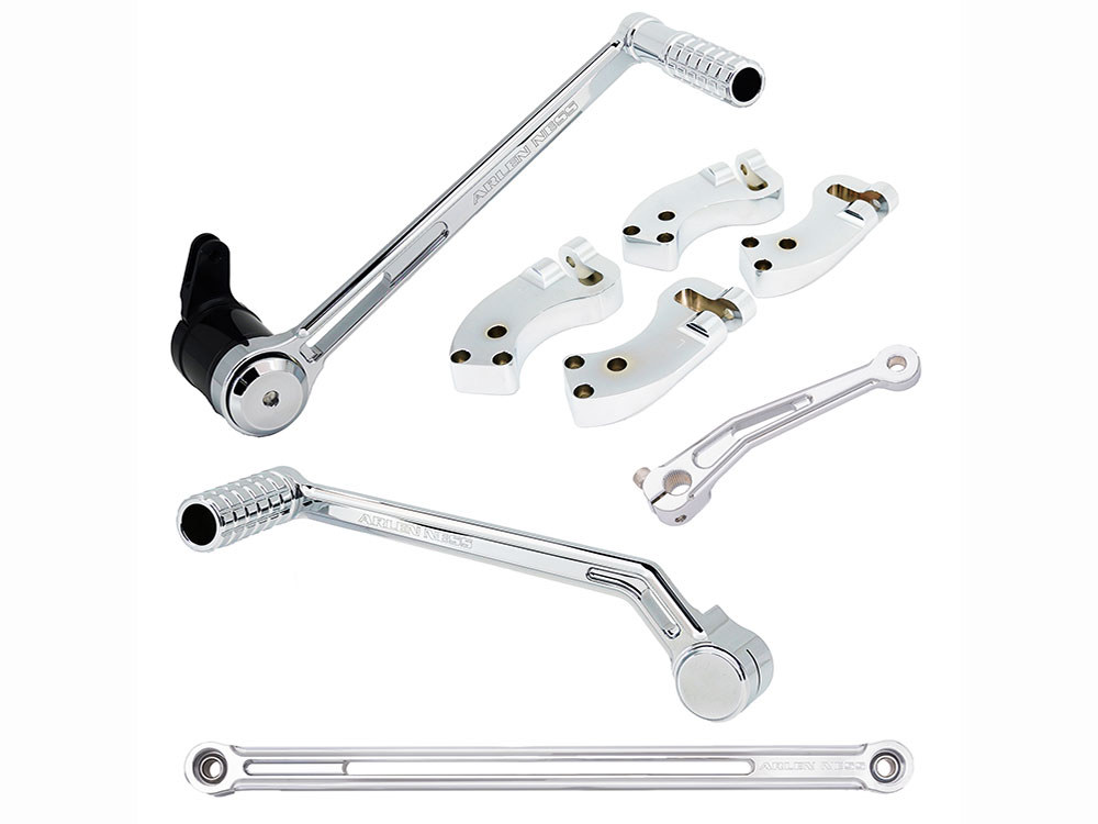 +3in. Extended Reach Foot Control Kit – Chrome. Fits Touring Models 2008 up.