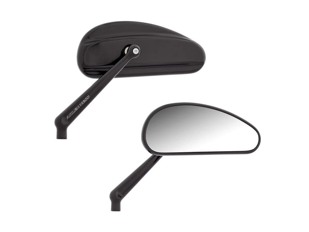 DownDraft Mirrors – Black. Left and Right Set.