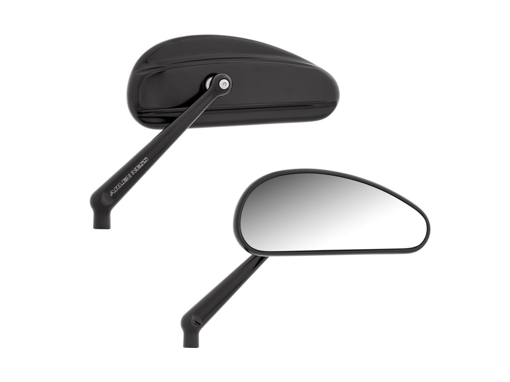 DownDraft Mirrors - Black. Left and Right Set.