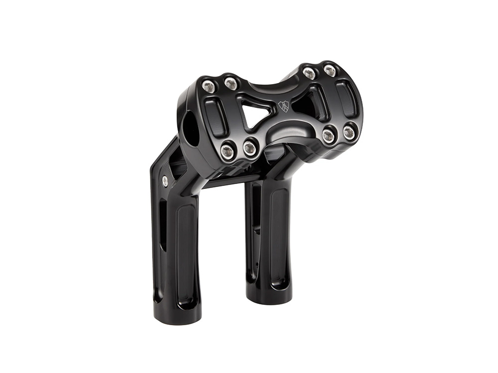 Arlen Ness 7in. Method Wayback Risers - Black. Fits 1in. Handlebar
