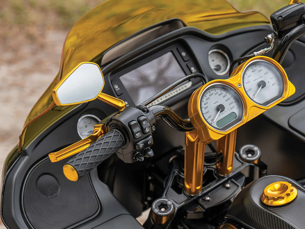 Arlen Ness Method Levers - Gold. Fits Touring Most 2021-2024 with Cable Clutch