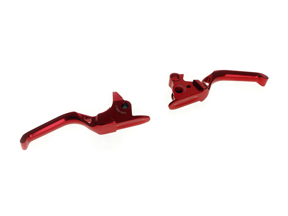 Arlen Ness Method Levers - Red. Fits Softail 2018-2024