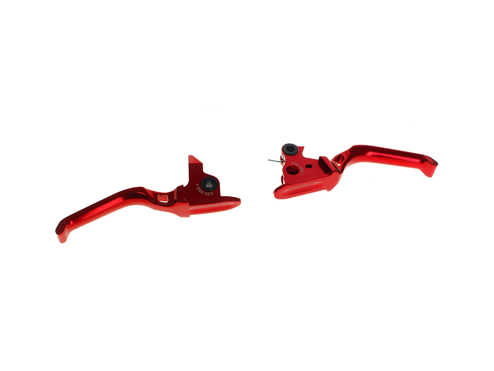 Arlen Ness Method Levers - Red. Fits Touring Most 2021-2024 with Cable Clutch