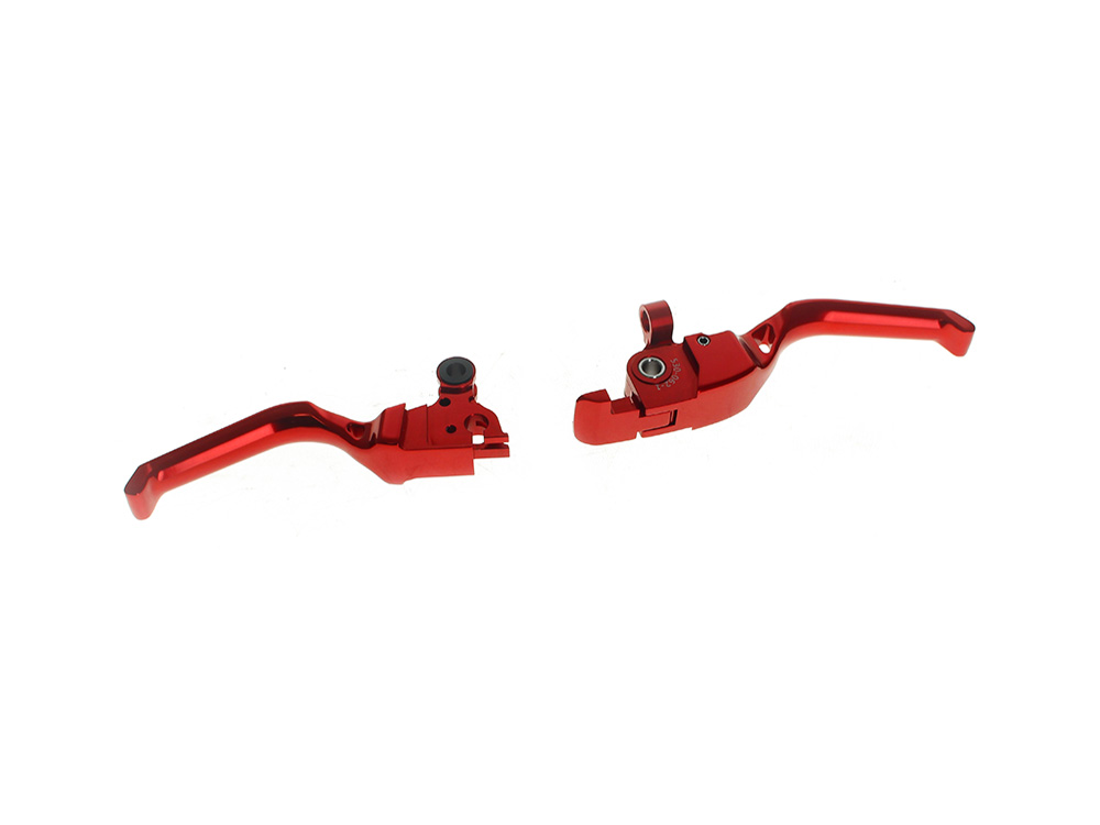 Arlen Ness Method Levers - Red. Fits CVO Touring 2023up, Street Glide & Road Glide 2024up, Touring 2025up