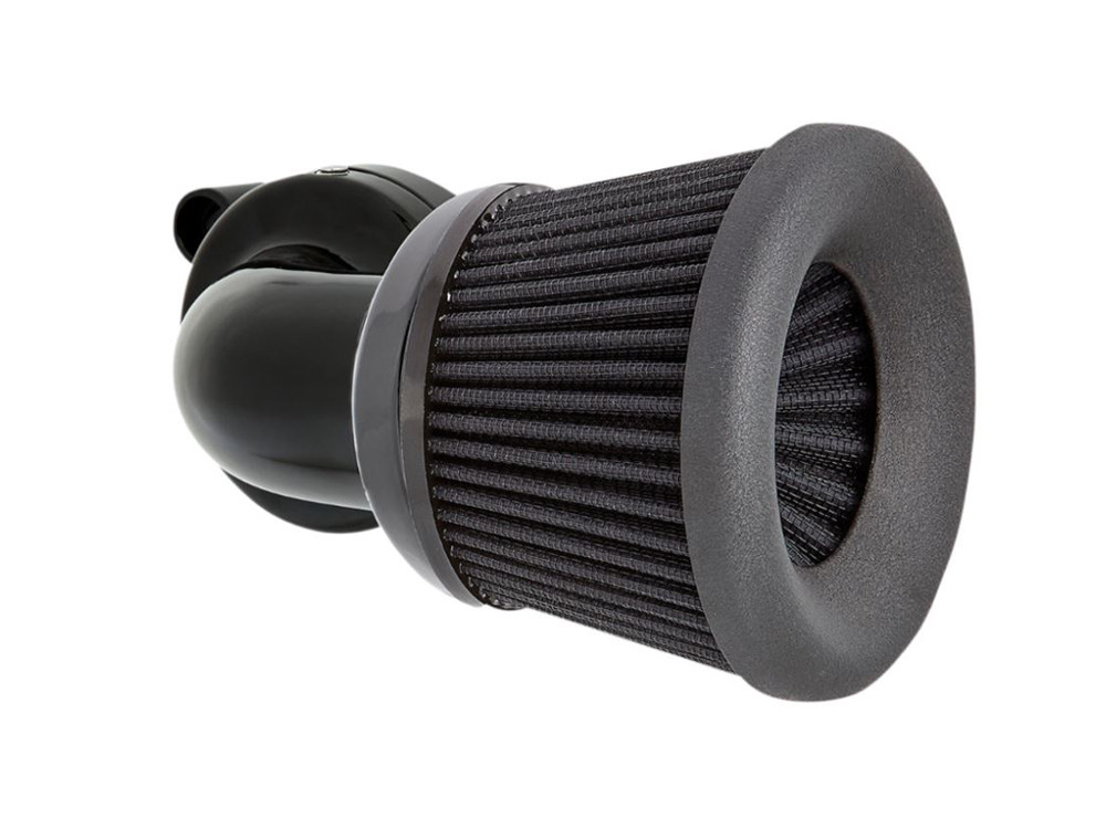 Velocity 90° Air Cleaner Kit - Black. Fits Sportster 1988-2021.