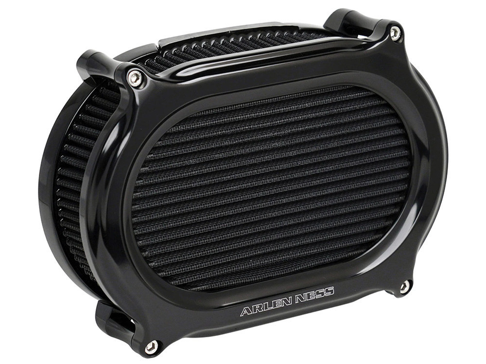 Stage 2 Oval Performance Air Filter Upgrade Kit - Black. Fits Touring 2017-2024 & Softail 2018-2024 with Ventilator/Oval Air Cleaner