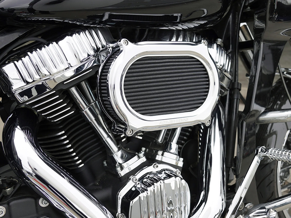Arlen Ness Stage 2 Oval Performance Air Filter – Chrome. Fits Touring 2017-2024 & Softail 2018-2024 Arlen Ness Stage 2 Oval Performance Air Filter – Chrome. Fits Touring 2017-2024 & Softail 2018-2024