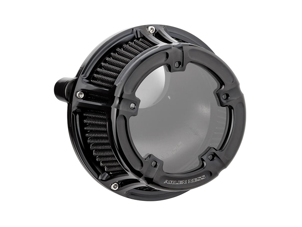Arlen Ness Method Clear Air Cleaner Kit - Black Anodized. Fits CVO Touring 2023up, Street Glide & Road Glide 2024up, Touring 2025up & Softail 2025up